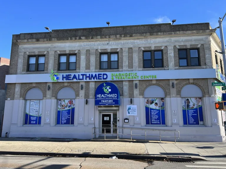 Health Med Diagnostic & Treatment Center building on Jamaica Avenue