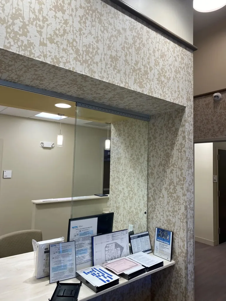Health Med reception desk and patient information counter