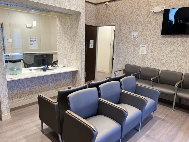 Health Med reception and patient waiting area